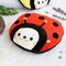 39"x59" Kids Ladybug Blanket Pillow Cushion, Zippered Microfleece Throw